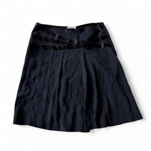 Blumarine rosette black skirt